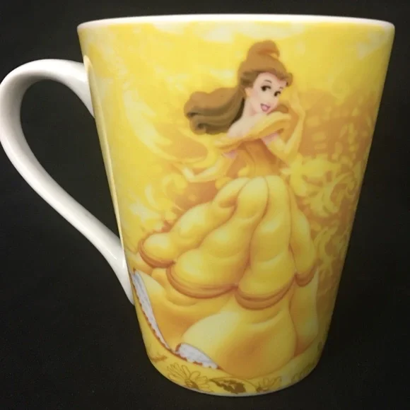 Disney Beauty & the Beast Mug Princess BELLE Coffee Cup Tea 10 oz Yellow Gown - Picture 3 of 14